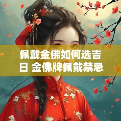 佩戴金佛如何选吉日 金佛牌佩戴禁忌