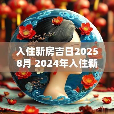 入住新房吉日20258月 2025年入住新房的吉日吉时