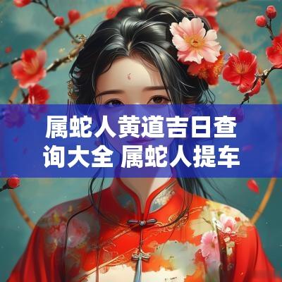 属蛇人黄道吉日查询大全 属蛇人提车的黄道吉日