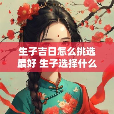 生子吉日怎么挑选最好 生子选择什么黄道吉日