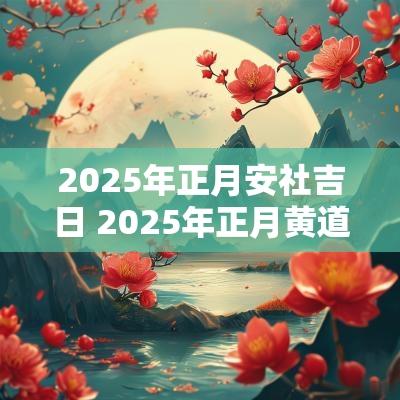 2025年正月安社吉日 2025年正月黄道吉日有哪些