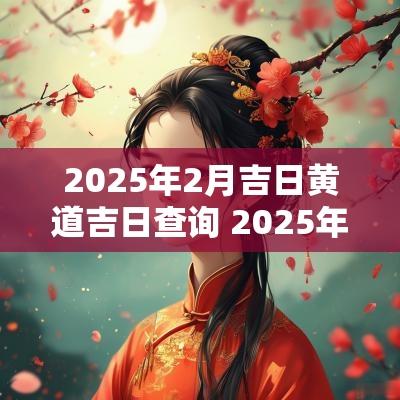 2025年2月吉日黄道吉日查询 2025年2月份黄道吉日一览表