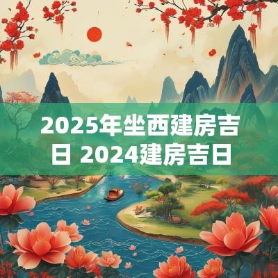 2025年坐西建房吉日 2025建房吉日