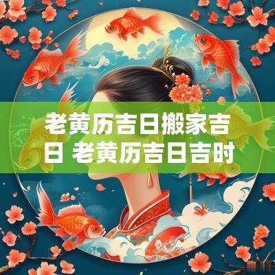 老黄历吉日搬家吉日 老黄历吉日吉时辰查询
