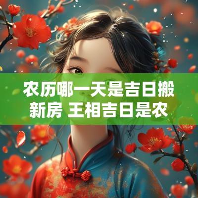 农历哪一天是吉日搬新房 王相吉日是农历哪一天