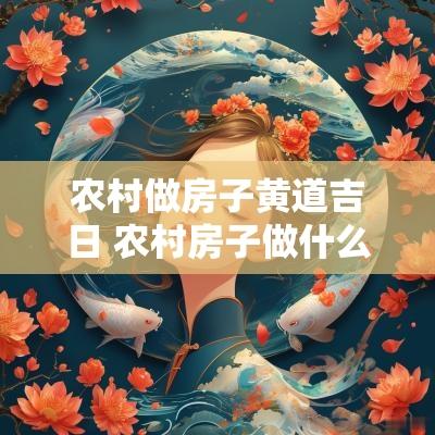 农村做房子黄道吉日 农村房子做什么生意