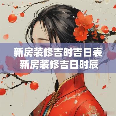 新房装修吉时吉日表 新房装修吉日时辰