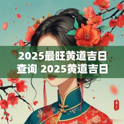 2025最旺黄道吉日查询 2025黄道吉日查询