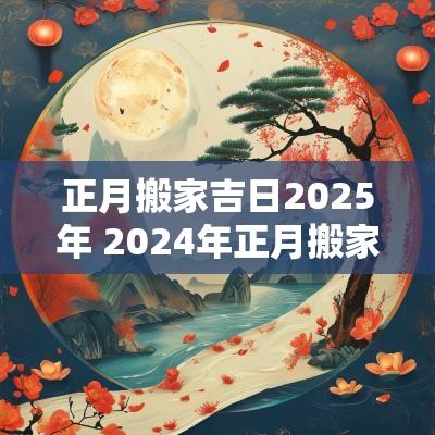 正月搬家吉日2025年 2025年正月搬家吉日