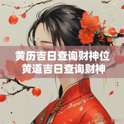黄历吉日查询财神位 黄道吉日查询财神方位