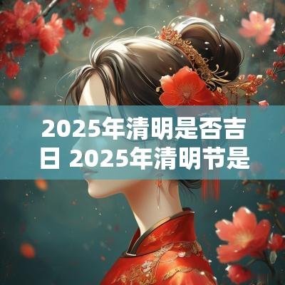 2025年清明是否吉日 2025年清明节是几点