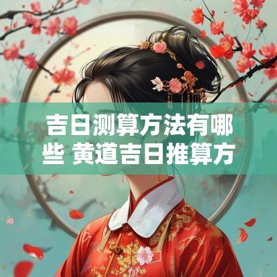吉日测算方法有哪些 黄道吉日推算方法