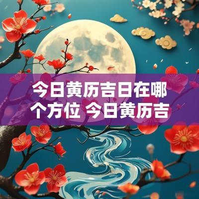 今日黄历吉日在哪个方位 今日黄历吉时方位查询