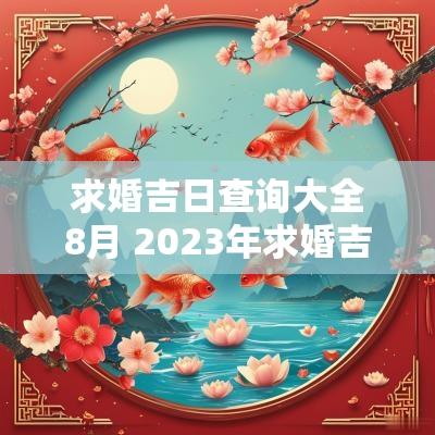 求婚吉日查询大全8月 2025年求婚吉日查询大全