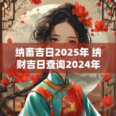 纳畜吉日2025年 纳财吉日查询2025年4月