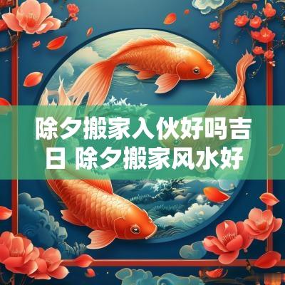 除夕搬家入伙好吗吉日 除夕搬家风水好吗
