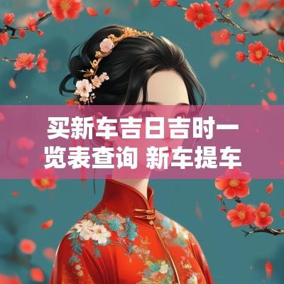 买新车吉日吉时一览表查询 新车提车吉日吉时查询11月
