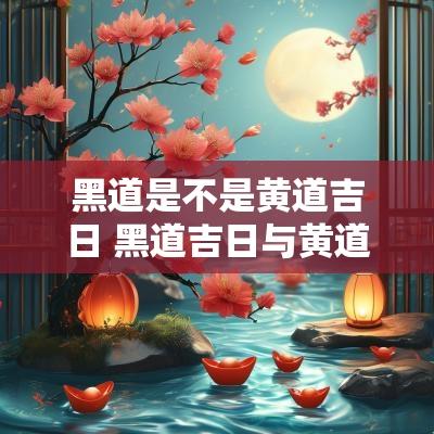 黑道是不是黄道吉日 黑道吉日与黄道吉日区别在哪