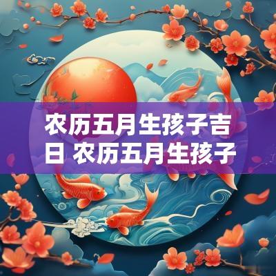 农历五月生孩子吉日 农历五月生孩子的好日子