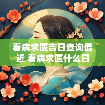 看病求医吉日查询最近 看病求医什么日子好