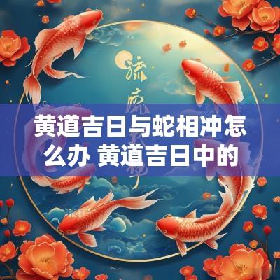 黄道吉日与蛇相冲怎么办 黄道吉日中的相冲什么意思