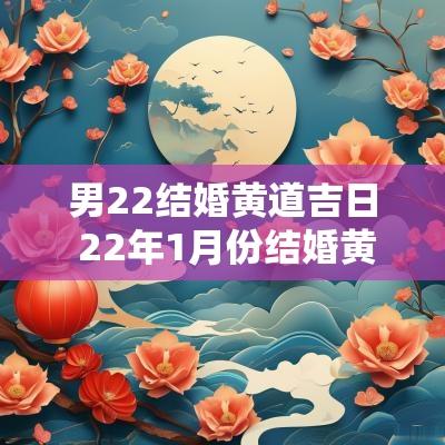 男22结婚黄道吉日 22年1月份结婚黄道吉日