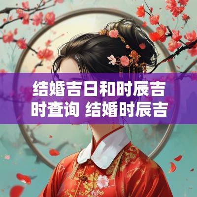 结婚吉日和时辰吉时查询 结婚时辰吉时几点好