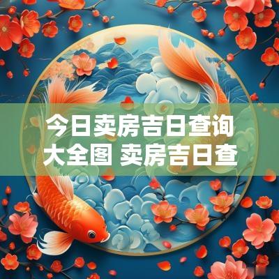 今日卖房吉日查询大全图 卖房吉日查询2025