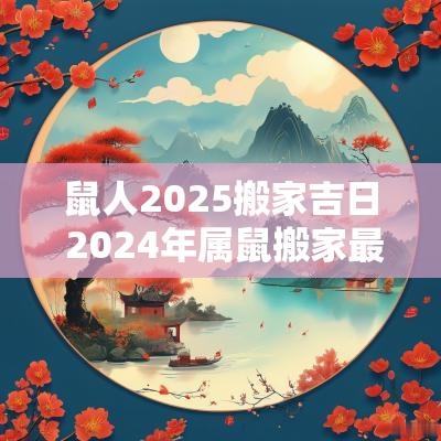 鼠人2025搬家吉日 2025年属鼠搬家最佳时间