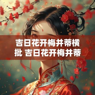 吉日花开梅并蒂横批 吉日花开梅并蒂是什么意思