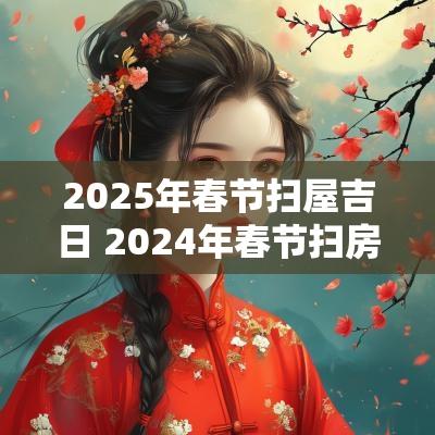 2025年春节扫屋吉日 2025年春节扫房子吉日
