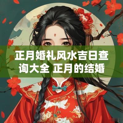 正月婚礼风水吉日查询大全 正月的结婚日子