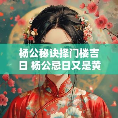 杨公秘诀择门楼吉日 杨公忌日又是黄道吉日怎么化解