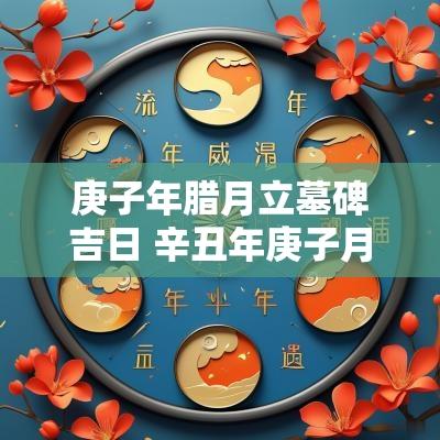 庚子年腊月立墓碑吉日 辛丑年庚子月辛卯日