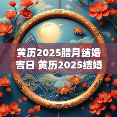 黄历2025腊月结婚吉日 黄历2025结婚吉日查询表
