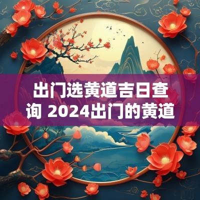 出门选黄道吉日查询 2025出门的黄道吉日有哪些