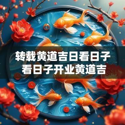 转载黄道吉日看日子 看日子开业黄道吉日