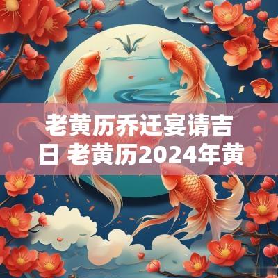 老黄历乔迁宴请吉日 老黄历2025年黄道吉日乔迁新居