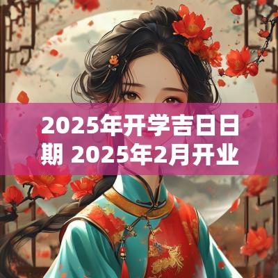 2025年开学吉日日期 2025年2月开业黄道吉日