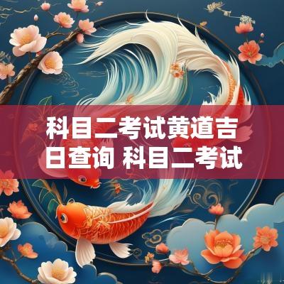 科目二考试黄道吉日查询 科目二考试合格了怎么查询