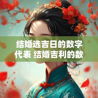 结婚选吉日的数字代表 结婚吉利的数字有哪些