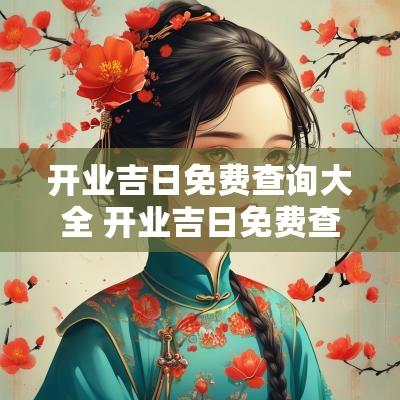 开业吉日免费查询大全 开业吉日免费查询大全11月