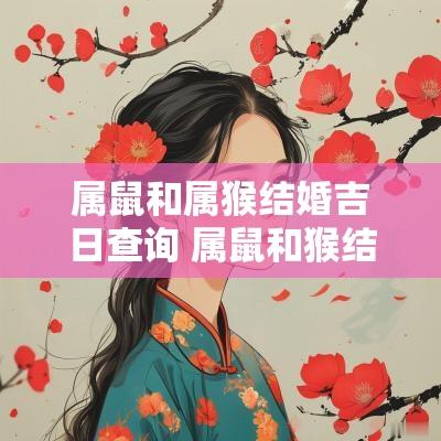 属鼠和属猴结婚吉日查询 属鼠和猴结婚好不好