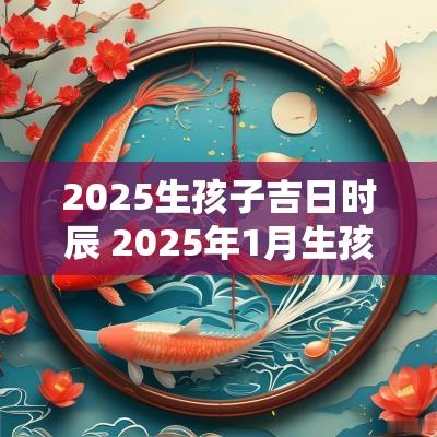 2025生孩子吉日时辰 2025年1月生孩子黄道吉日