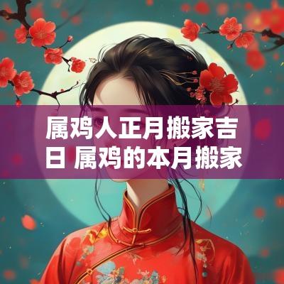 属鸡人正月搬家吉日 属鸡的本月搬家吉日