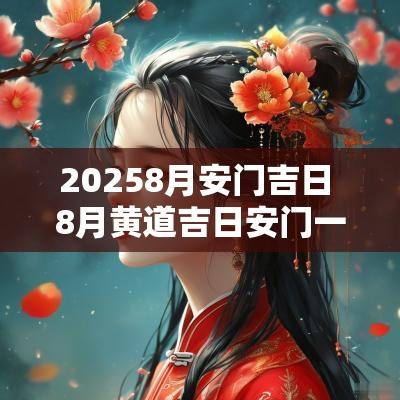 20258月安门吉日 8月黄道吉日安门一览表