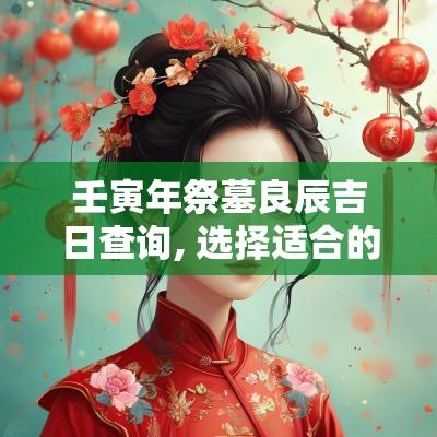 壬寅年祭墓良辰吉日查询, 选择适合的日子进行祭奠