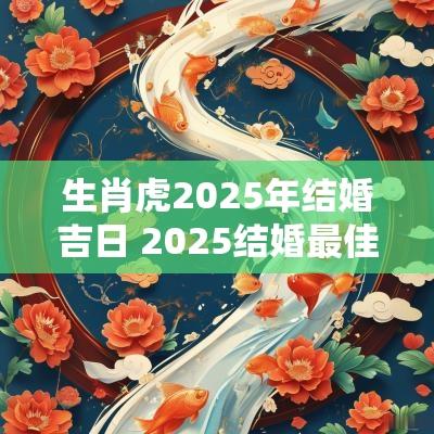 生肖虎2025年结婚吉日 2025结婚最佳黄道吉日生肖属相 生肖虎2025年结婚吉日 2025结婚最佳黄道吉日生肖属相