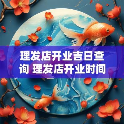 理发店开业吉日查询 理发店开业时间黄历