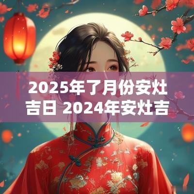 2025年了月份安灶吉日 2025年安灶吉日